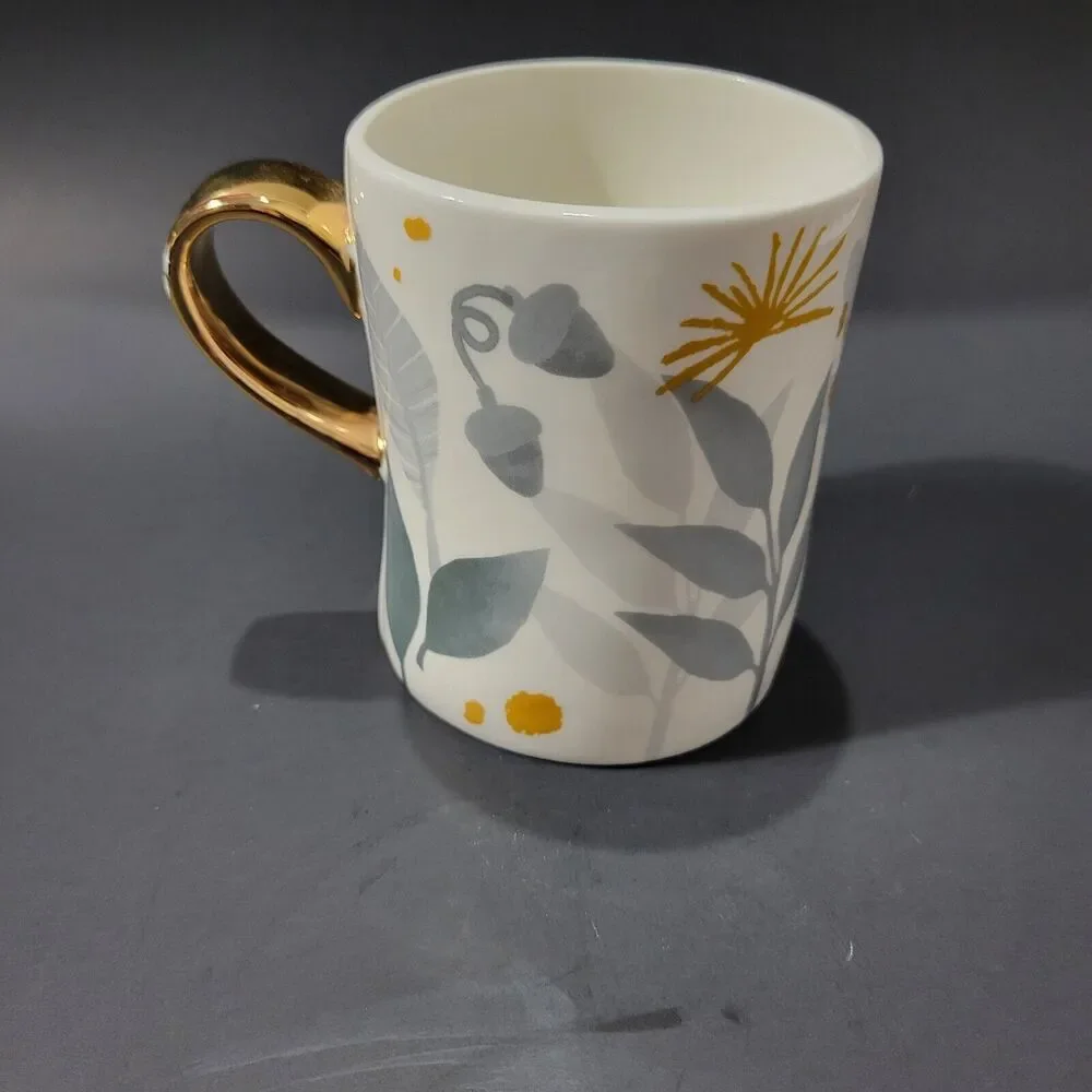 Pier 1 Fine China Floral Mug 4 1/4